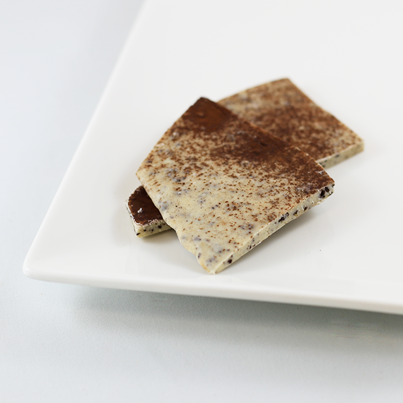 White chocolate 26% with tiramisu (coffee and cocoa) – COCONAMA CHOCOLATE